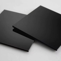 Plaque acrylique noire translucide de 20 mm d'épaisseur avec finition fumée marron/bleu/gris, résistante aux UV, écologique et durable