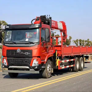 Sinotruk Howo 6x4 camion Cargo montato gru Mobile 10Ton 12Ton 14Ton braccio idraulico camion con gru pronto in magazzino