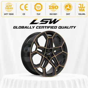 LSW LS8050 Universal Custom Forged Car <b>Wheel</b> Rim Hex Multi‑Spoke Black Bronze Lip Two‑Tone Alloy <b>Wheel</b>, Custom Offset PCD CB - Product Image 3