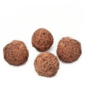 Vintage Hand Crafted Hand Tied Natural Jute Browny Ball For Office Home Decoration Piece Accessories