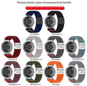 Forwelleny 20MM 22MM universale elastico in Nylon paracadute orologio sportivo cinturino con chiusura magnetica per orologio <span class=keywords><strong>HUAWEI</strong></span> 5/<span class=keywords><strong>GT3</strong></span> GT5 <span class=keywords><strong>Pro</strong></span> - Product Image 2
