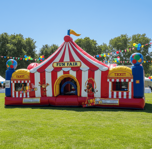 Castillo Inflable de Circo, Noria Inflable, Casa de Brinco Inflable, Parque Infantil Inflable con Certificación CE <span class=keywords><strong>para</strong></span> Parques de Diversiones al Aire Libre - Product Image 1