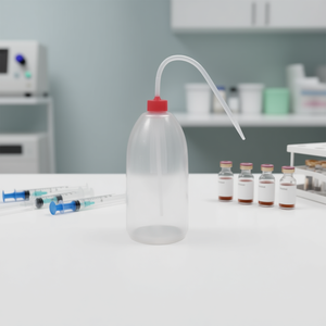 Dispositivo de Recarga con Botella de Plástico y Boquilla Larga para Uso Médico - Product Image 3