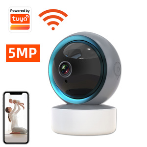 Caméra WiFi intelligente Tuya 5MP avec vision nocturne, moniteur pour bébé d'intérieur - Product Image 1