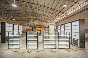 Vitrine de magasin à bijoux en bois et marbre, armoire d'exposition de bijouterie, prix d'usine, personnalisé, vitrine - Product Image 6
