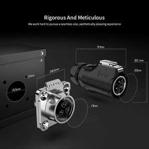IP67 không thấm nước LP16 cnlinko 2pin Thông tư Cáp nối nam nữ cắm ổ cắm đồng hợp đồng 10A Đánh giá hiện tại cho điện - Product Image 3