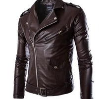 Nouvelle arrivée, veste en cuir de vachette personnalisée de haute qualité pour hommes, col rabattu, vestes de moto, fermeture éclair pour l'hiver