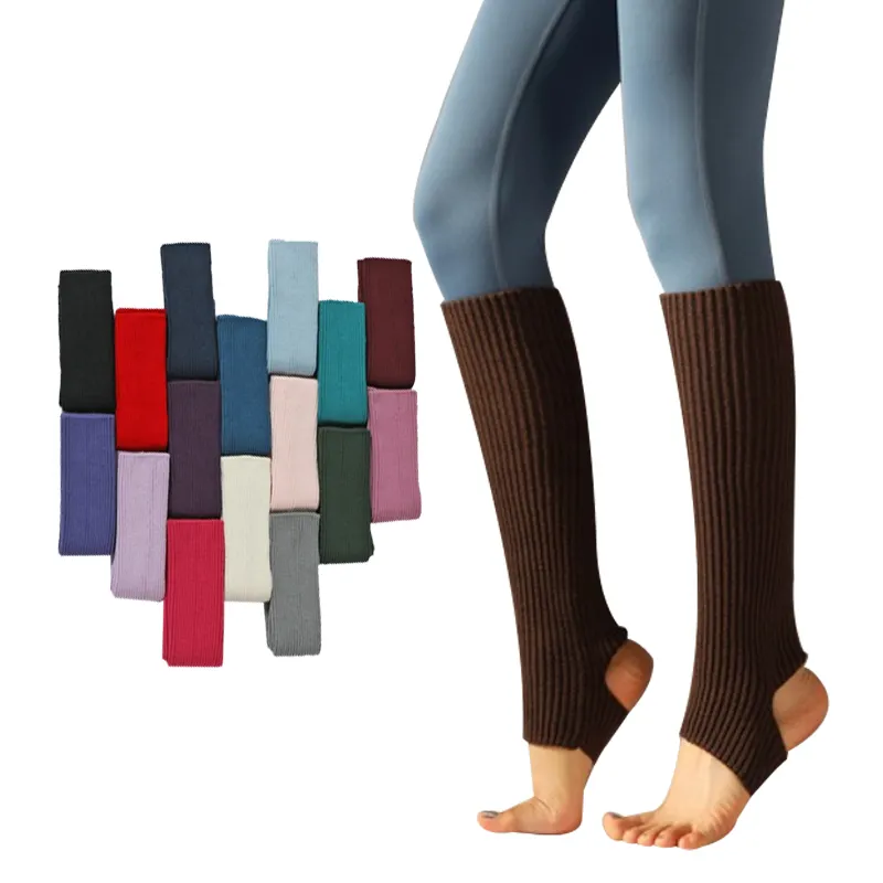 निजी लेबल प्लस आकार की महिला प्यारी लड़कियां घुटने की बैले डांस लेग वार्मर मोजे