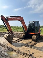 Mini-excavatrice d'occasion du Japon pour KX175-5, 8 tonnes, avec moteur, boîte de vitesses et pompe