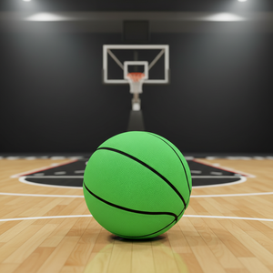 HW HOLOWIN Reflective Glowing Holographic Luminous Rubber <b>Basketball</b> Size 7 Night Game <b>Gift</b> (Luminous Green) - Product Image 2