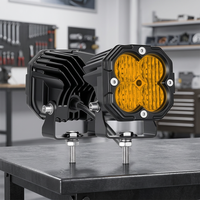 Feux de travail LED super lumineux certifiés CE, 3 pouces, 12/24V, 30W, 4x4, IP67, étanches, 3000 lumens, en aluminium moulé sous pression 6063, UTV