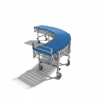 Système d'automatisation de machine d'emballage à convoyeur à tambour motorisé en acier inoxydable 304 avec balance de levage et roue à chaîne à rouleaux, haute efficacité, faible consommation