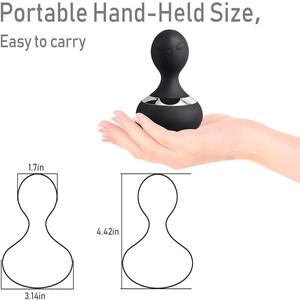 Pemijat genggam elektrik bentuk labu kecil, pemijat genggam portabel pengisian daya USB bahu, tulang belakang tengkuk, pinggang, Multifungsi - Product Image 3