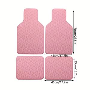 Tapis de sol universels pour voiture en cuir PVC, ensemble de 5 ou 4 pièces pour le commerce transfrontalier Temu Amazon <span class=keywords><strong>Shein</strong></span> - Product Image 1