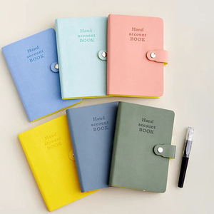 Cuaderno <span class=keywords><strong>de</strong></span> Bolsillo Personalizado A6/A7 con Botón a Presión, Cubierta <span class=keywords><strong>de</strong></span> Cuero Sintético, <span class=keywords><strong>Diario</strong></span> Portátil para Estudiantes, Mini <span class=keywords><strong>Diario</strong></span> con Encuadernación Perfecta - Product Image 1