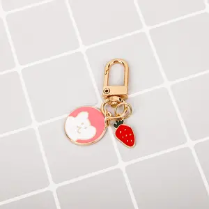 Tùy Chỉnh Kẽm Hợp Kim Mềm Men Kim Loại Keychain Bán Buôn Kim Loại Keyring Keychain