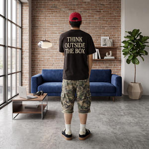 Pantalones Cortos Cargo de Camuflaje Y2K al por Mayor para Hombre, Estilo Vintage, Rotos, Desgastados, Holgados, de Algodón Pesado, con Logotipo Personalizado TKAN7740 - Product Image 3