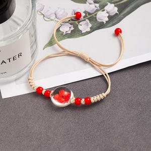 Bracelets en fer à fleurs séchées YL Supply, fleurs éternelles, faits à la main, style foulards populaires transfrontaliers de Jingdezhen - Product Image 3