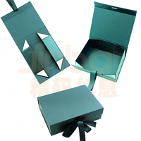 Boîte rigide de luxe Jinbar recyclable avec logo magnétique, gaufrage, bronzage mat, pelliculage UV, portable