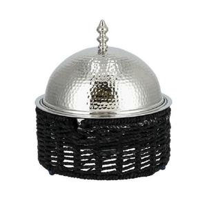 หม้อตุ๋นพร้อมฝาโลหะขัดเงาสีเงินสไตล์ตะวันออกกลางหม้อร้อนบุฟเฟ่ต์สำหรับใช้ในการจัดเลี้ยงและใช้ในบ้าน - Product Image 3