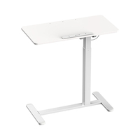 Table de chevet overbed pour ordinateur portable chariot à roulettes bureau à domicile hauteur réglable de 28 à 42 pouces bureau debout mobile pneumatique OEM ODM