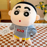 Nuevo Peluche Personalizable con Capucha, Temática de Oso Crayon Shin Chan, Muñeco de Peluche Suave y Adorable para Aliviar el Estrés