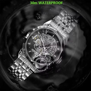 <span class=keywords><strong>Orologio</strong></span> Meccanico Automatico da <span class=keywords><strong>Uomo</strong></span> Forsining 8293, <span class=keywords><strong>Elegante</strong></span>, Luminoso, con Cinturino in Acciaio Inossidabile, Orologi Business per <span class=keywords><strong>Uomo</strong></span> - Product Image 4