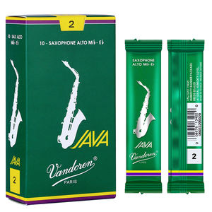 Anches de Saxophone Alto Vandoren Mib France <span class=keywords><strong>JAVA</strong></span> Green Box Accessoires d'instruments de musique - Product Image 1