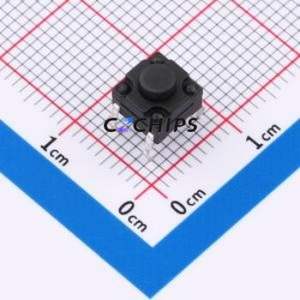 SMG-13-H050A1 Tactile Switch Through hole Component (THT)-4P,6.2x6.2mm Switch Single Pole Single Throw Round Button 2.5N 6.15mm - Product Image 1