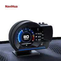Escáner Multifunción con Pantalla LCD Navihua, Sistema OBD+GPS de Modo Dual, Diagnóstico Automotriz, Velocímetro con Visualización en Tiempo Real, Monitor de Advertencias