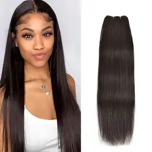 ISWEET 10A Grade 16 ''18'' Raw Virgin soyeux droit 100% Brésilien Cuticule Aligné Extension de Cheveux Humains Bundles Produits