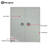 Portes blindées en acier anti-effraction, anti-explosion, résistantes aux explosions, surface finie pour usines chimiques, raffineries de pétrole