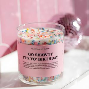 Bougies de luxe en cire de soja personnalisées en gros, design gâteau d'anniversaire, pot en verre pour cadeaux d'anniversaire et bars Diwali - Product Image 4