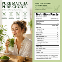 Poudre de Matcha Biologique Premium de Grade Cérémonial, Ingrédient Culinaire, Barista Cérémonial, Maison de Thé 30g OEM