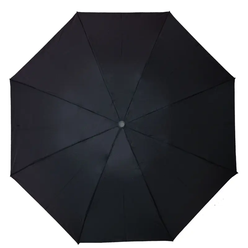 クリエイティブ8ボーン3つ折り自動傘アイアン8Kビジネスアダルトロゴ晴れた雨の日-キャンドルハンドル折りたたみ布傘