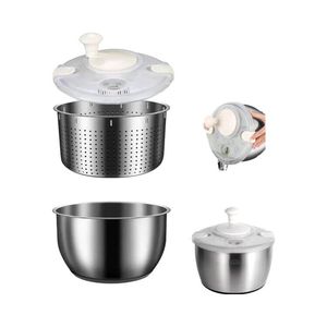 Grande <span class=keywords><strong>essoreuse</strong></span> <span class=keywords><strong>à</strong></span> <span class=keywords><strong>salade</strong></span> en acier inoxydable pour laitue Ensemble de passoire <span class=keywords><strong>à</strong></span> légumes <span class=keywords><strong>essoreuse</strong></span> <span class=keywords><strong>à</strong></span> fruits avec couvercle autobloquant - Product Image 1