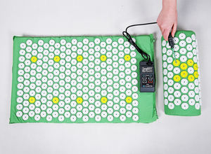 Hoge Kwaliteit Magneten Acupressuur Mat Katoen + Spons Acupressuur Massage Mat Ronde Nail Aangepaste Spikes Kleur Mat - Product Image 2