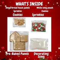 Kit de Casa de Jengibre DIY al por Mayor - Suministro FCL a Granel - Sets de Repostería Navideña de Marca Privada para Cadenas Minoristas y Distribuidores Globales