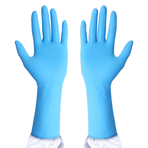 Gants gynécologiques en <span class=keywords><strong>latex</strong></span> jetables Medic Nitrile 12 pouces de long - Product Image 4