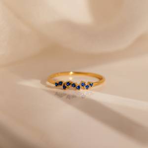 Venta directa de fábrica superventas de alta calidad. 925 plateado con oro y conjunto con circonita. Anillo de compromiso para mujer. - Product Image 2