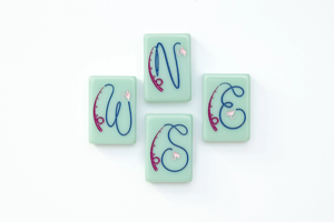 กระเบื้องมาห์จงอะคริลิคสีเขียวเซจแบบอเมริกันสุดหรูทันสมัย สีสั่งทำได้ ทนทาน เป็นมิตรกับสิ่งแวดล้อม พับได้ พกพาสะดวก วาดลายด้วยมือ เหมาะสำหรับเป็นของขวัญ - Product Image 4