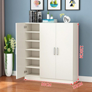 <span class=keywords><strong>Scarpiera</strong></span> da soggiorno con ante, in legno massello, con ripiani, grande capacità, resistente all'umidità - Product Image 3