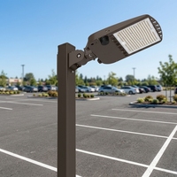 Luminaire LED pour parking ETL DLC 300W 5000K 150LM/W, type Shoebox, à montage encastré pour concessionnaires automobiles et routes