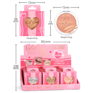 <span class=keywords><strong>Paleta</strong></span> de polvo resaltador de brillo monocromático <span class=keywords><strong>iluminador</strong></span> de contorno de brillo polarizado duradero iluminar resaltar cosméticos de maquillaje - Product Image 5