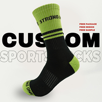 Échantillon Gratuit Chaussettes de Sport Personnalisées de Qualité Luxe avec Lettres – Chaussettes de Gym Montantes Personnalisables pour Hommes