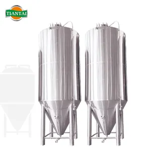 Beer Brewing Fermenter Pressure Machine Tank Wine Fermentation Tank With Temperature Controlled Conical Fermenter
