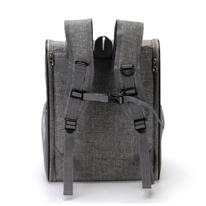 Mochila transportadora de mascotas de malla transpirable extensible para cachorros de perros y gatos pequeños - Product Image 3