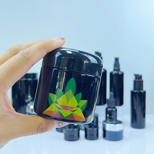 Hot Sale 10ml 30ml <b>50ml</b> 100ml 200ml 500ml 1000ml Dark Violet UV protection <b>Bottle</b> Black Glass <b>Bottle</b> with Cap - Product Image 5