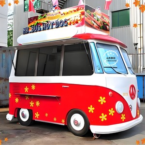 Camión de Comida Chenchuang de 4.8m, Estilo Clásico Vintage, Cocina Móvil para Hot Dogs, Carrocería de Acero de 4 Ruedas, Fácil Montaje - Product Image 1