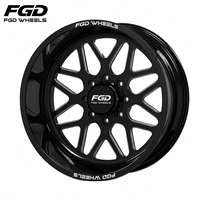 Jantes en aluminium polies FGD Super Single 20 22 24 26 28 30 pouces PCD 8X180 8X170 6X139.7 Jantes forgées pour Ram 1500/2500/3500